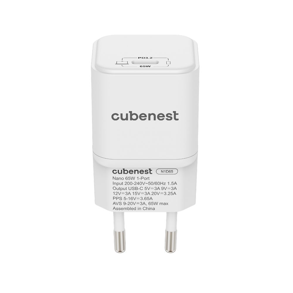 Cubenest PD GaN Nano adaptér USB-C 65W N1D65