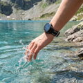 Cubenest Prémiový sportovní řemínek na Garmin Watch QuickFit 22 mm černo-šedý
