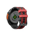 Cubenest Prémiový sportovní řemínek na Garmin Watch QuickFit 22 mm černo-červený
