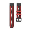 Cubenest Prémiový sportovní řemínek na Garmin Watch QuickFit 22 mm černo-červený
