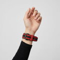 Cubenest Prémiový sportovní řemínek na Garmin Watch QuickFit 22 mm černo-červený