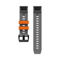 Cubenest Prémiový sportovní řemínek na Garmin Watch QuickFit 22 mm šedo-oranžový