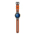 Cubenest Prémiový sportovní řemínek na Garmin Watch QuickFit 22 mm šedo-oranžový