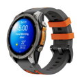 Cubenest Prémiový sportovní řemínek na Garmin Watch QuickFit 22 mm šedo-oranžový