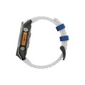 Cubenest Prémiový sportovní řemínek na Garmin Watch QuickFit 22 mm bílo-modrý