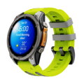 Cubenest Prémiový sportovní řemínek na Garmin Watch QuickFit 22 mm žluto-šedý