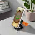 Cubenest 3v1 Qi2.2 Skládací bezdrátová magnetická nabíječka SQS312 Pro Samsung Watch