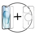 Akční set 2PACK iPhone 16 Pro - MagSafe kryt titanový + ochranné sklo