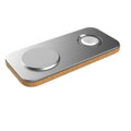 Cubenest 2v1 Bezdrátová magnetická nabíječka K200 stříbrná