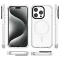 Akční set 2PACK iPhone 15 Pro - MagSafe kryt bílý + ochranné sklo