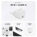 Cubenest PD GaN Nano adaptér USB-C 45W N1D45