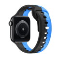 Cubenest Prémiový sportovní řemínek na Apple Watch černo-modrý