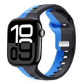 Cubenest Prémiový sportovní řemínek na Apple Watch černo-modrý