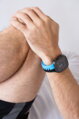 Cubenest Prémiový sportovní řemínek na Apple Watch černo-modrý