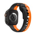 Cubenest Prémiový sportovní řemínek na Apple Watch černo-oranžový