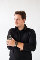Cubenest Prémiový sportovní řemínek na Apple Watch černo-šedý