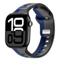 Cubenest Prémiový sportovní řemínek na Apple Watch šedo-modrý