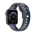 Cubenest Prémiový sportovní řemínek na Apple Watch šedo-modrý