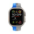 Cubenest Prémiový sportovní řemínek na Apple Watch modro-šedý
