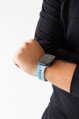 Cubenest Prémiový sportovní řemínek na Apple Watch modro-šedý