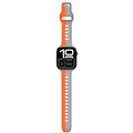 Cubenest Prémiový sportovní řemínek na Apple Watch oranžovo-šedý