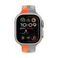 Cubenest Prémiový sportovní řemínek na Apple Watch oranžovo-šedý