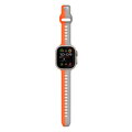 Cubenest Prémiový sportovní řemínek na Apple Watch oranžovo-šedý