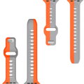 Cubenest Prémiový sportovní řemínek na Apple Watch oranžovo-šedý