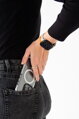 Cubenest Prémiový sportovní řemínek na Apple Watch oranžovo-šedý