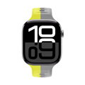 Cubenest Prémiový sportovní řemínek na Apple Watch žluto-šedý