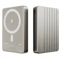 Cubenest Magnetická bezdrátová powerbanka Slim 10000 mAh S1B2 titanová