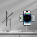 Cubenest 3v1 Bezdrátová magnetická nabíječka S313 Pro stříbrná