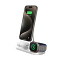 Cubenest 3v1 Bezdrátová magnetická nabíječka S313 Pro stříbrná