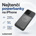 Cubenest Qi2 Magnetická bezdrátová powerbanka SlimDual 5000 mAh SQ1B3D černá