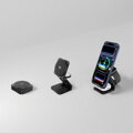 Cubenest 3v1 Qi2.2 Skládací bezdrátová magnetická nabíječka SQ312 Ultra černá