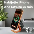 Cubenest 3v1 Qi2.2 Skládací bezdrátová magnetická nabíječka SQ312 Ultra oranžová