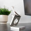Cubenest 3v1 Qi2 Skládací bezdrátová magnetická nabíječka SQ312 Pro titanová