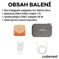 Cubenest 3v1 Qi2.2 Skládací bezdrátová magnetická nabíječka SQ312 Ultra oranžová
