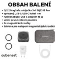 Cubenest 3v1 Qi2.2 Skládací bezdrátová magnetická nabíječka SQS312 Pro Samsung Watch