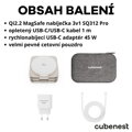 Cubenest 3v1 Qi2.2 Skládací bezdrátová magnetická nabíječka SQ312 Pro titanová