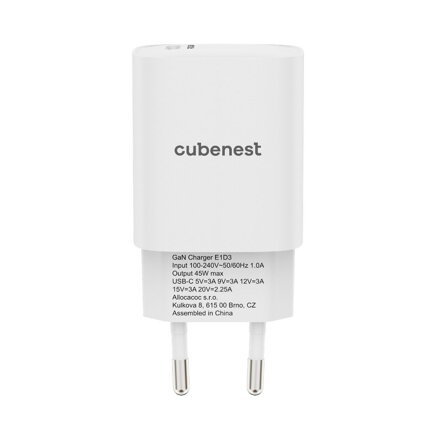 Cubenest PD GaN Adaptér 45W E1D3