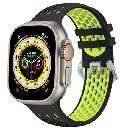 Cubenest Sportovní řemínek na Apple Watch černo-žlutý