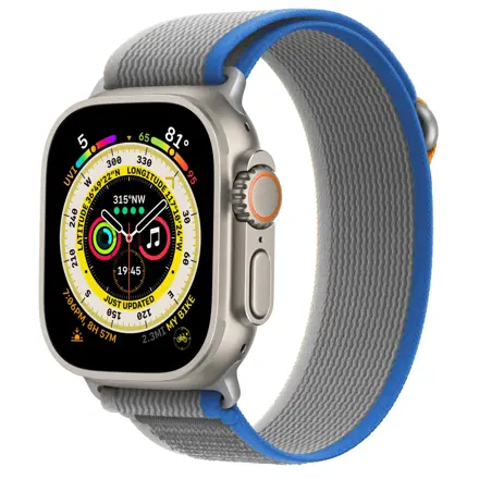 Cubenest Řemínek na Apple Watch Trailový tah šedo-modrý