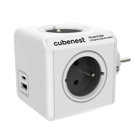 Cubenest PowerCube Original USB A+C PD 20 W šedá
