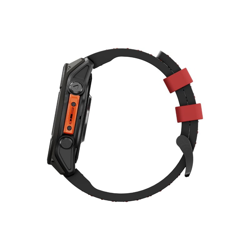 Cubenest Prémiový sportovní řemínek na Garmin Watch QuickFit 22 mm černo-červený