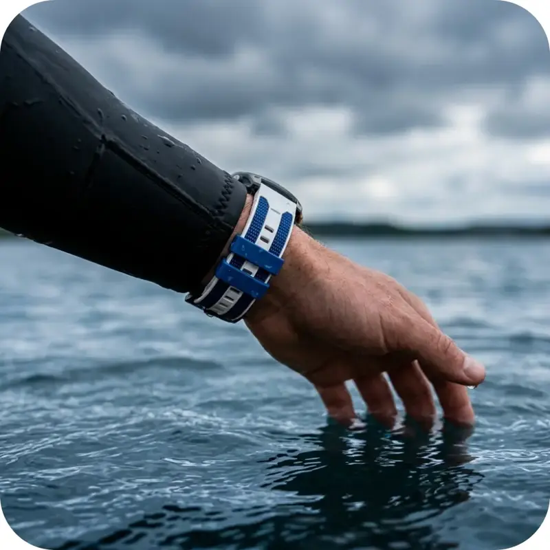 Cubenest Řemínek Garmin QuickFit 22 mm černo-červený