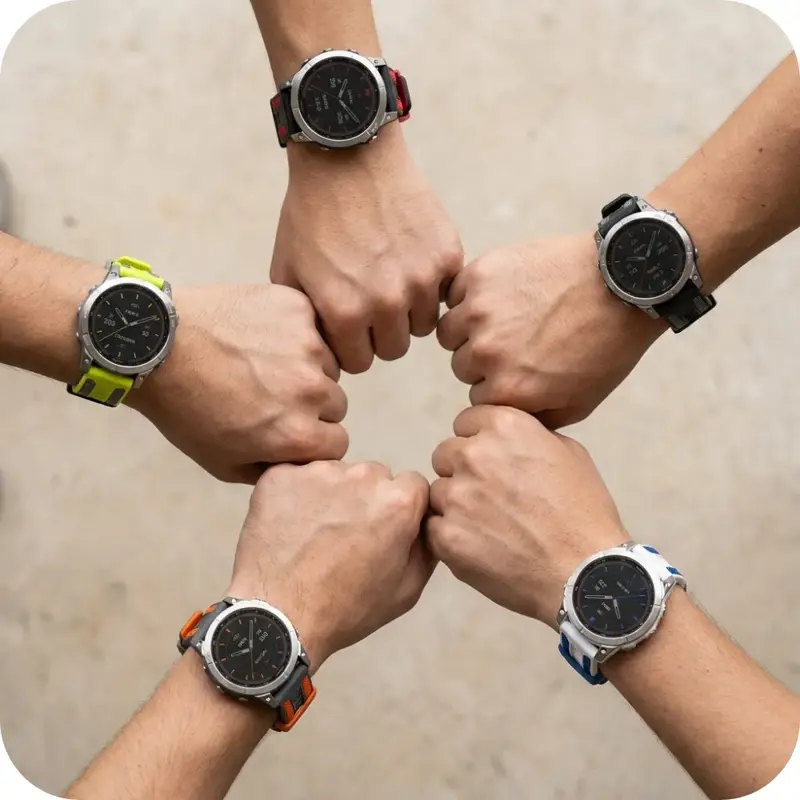 Cubenest Řemínek Garmin QuickFit 22 mm černo-červený Cubenest Řemínek Garmin QuickFit 22 mm černo-červený