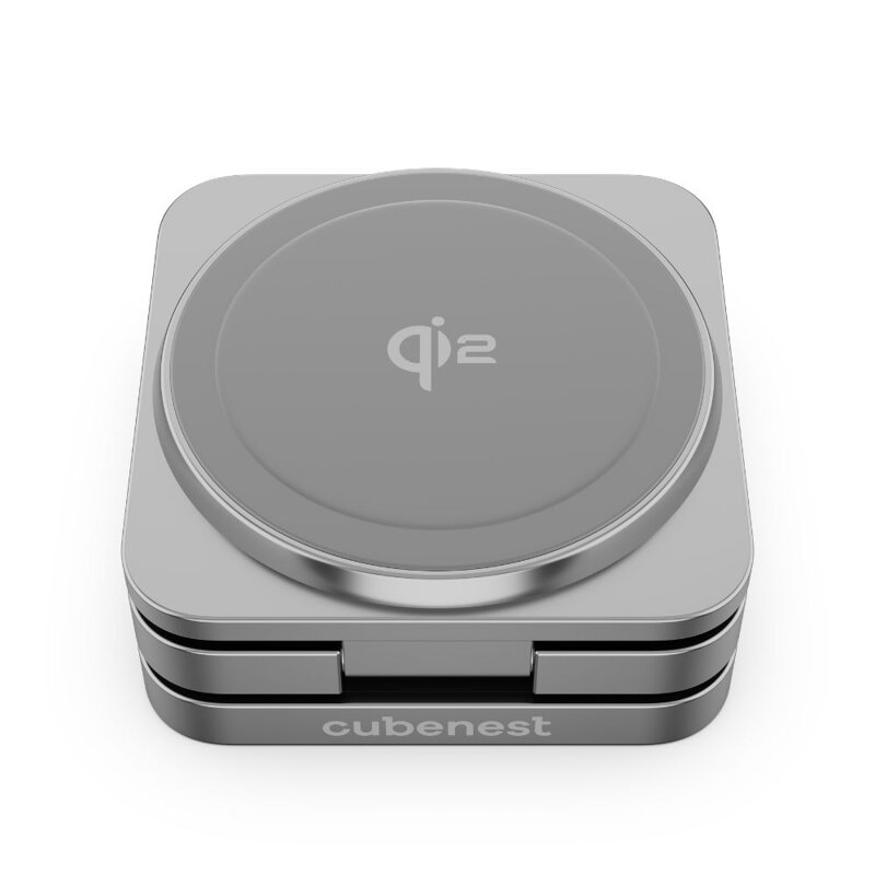 Cubenest 3v1 Qi2 Skládací bezdrátová magnetická nabíječka SQS312 Pro Samsung Watch