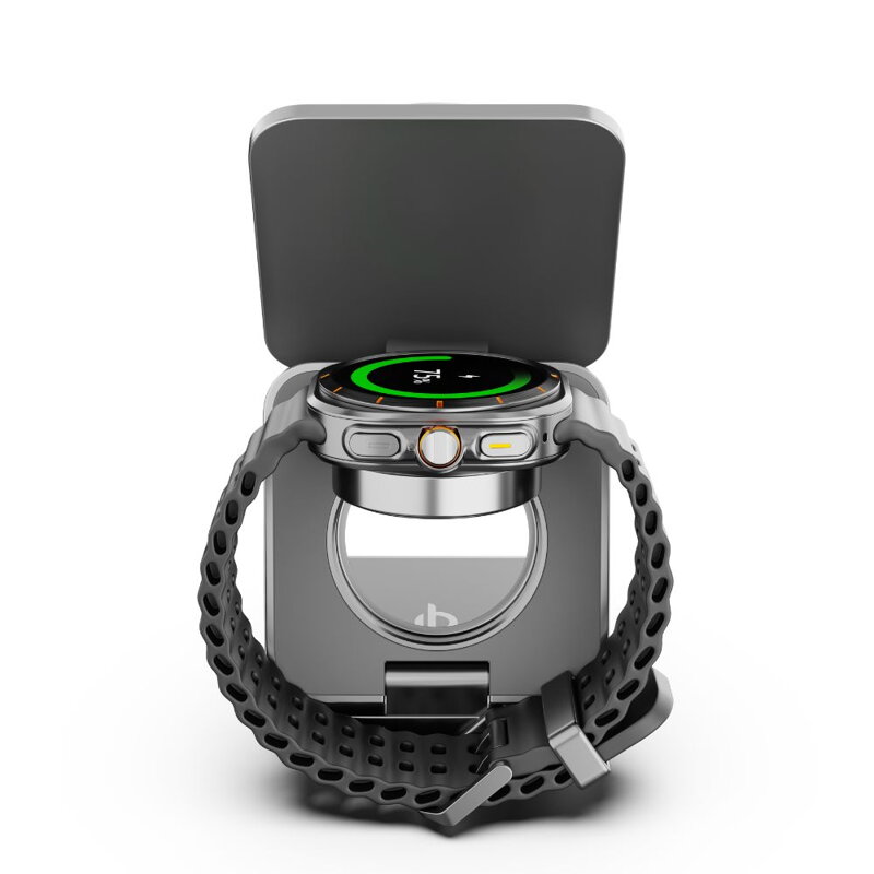 Cubenest 3v1 Qi2 Skládací bezdrátová magnetická nabíječka SQS312 Pro Samsung Watch
