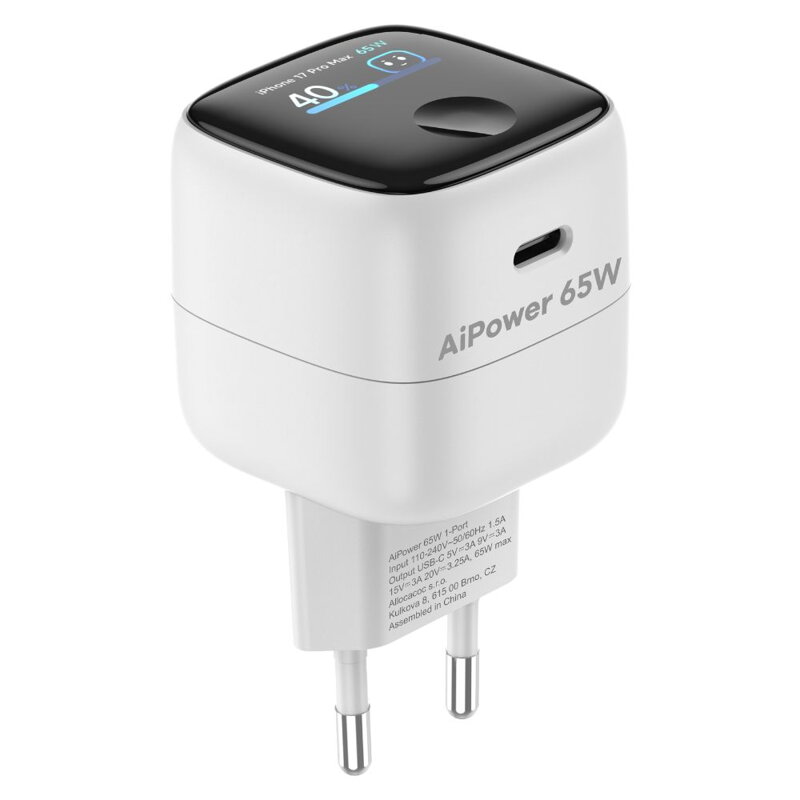 Cubenest AI PD GaN Nano adaptér USB-C 65W A1D65